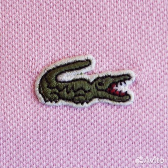 Розовое поло Lacoste женское и мужское