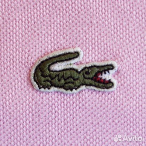 Розовое поло Lacoste женское и мужское