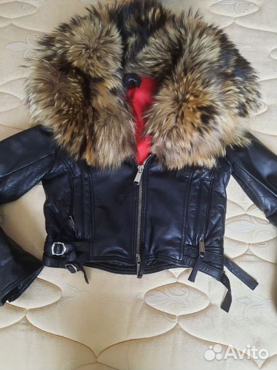 Куртки кожаные натуральные dsquared2