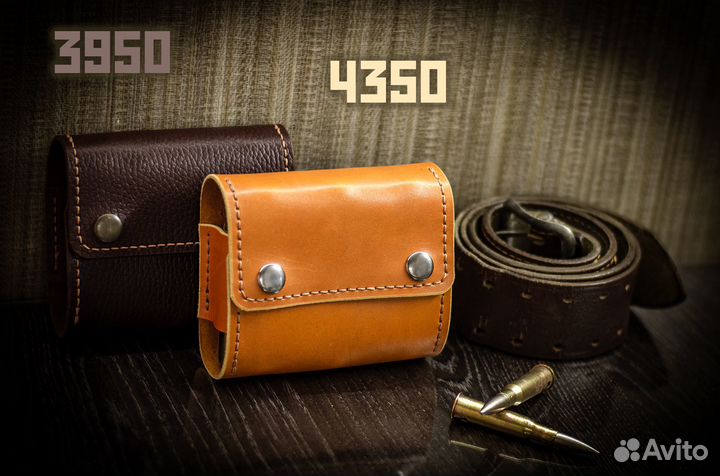 Стопки из гильз самолёта Ил-2 в кожаном футляре