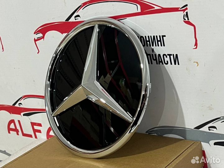 Знак звезда в решетку радиатора Mercedes W213