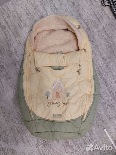 Конверт вкладыш в коляску для новорожденных