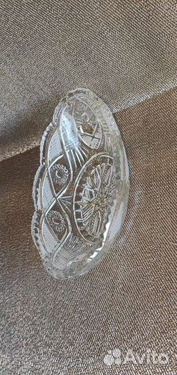 Хрусталь- салатница, ваза для фруктов