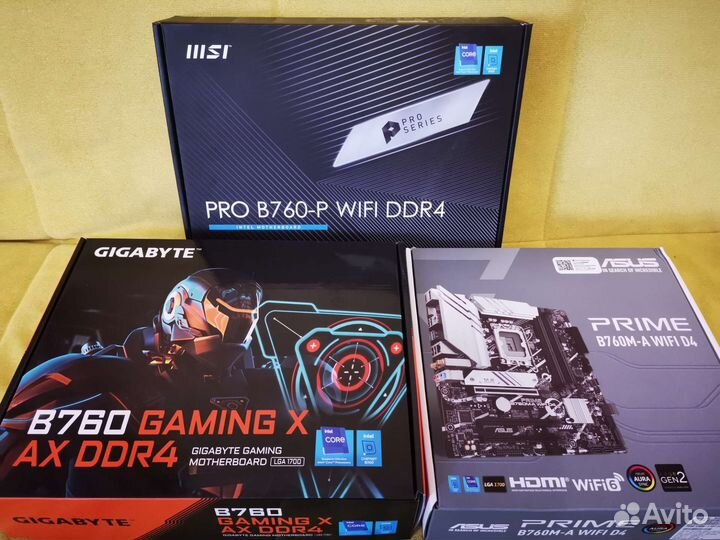 Intel Z690 B760, i5 12400f 13400 13600k