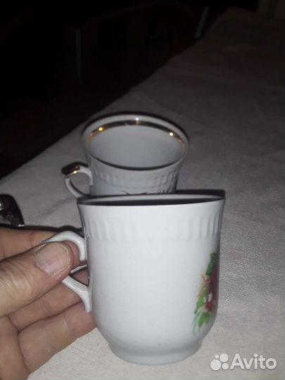 2 бокала с ручкой СССР Городницкий ф.з