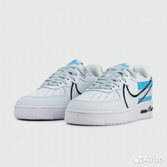 Кроссовки Nike Air Force 1 React Grey White