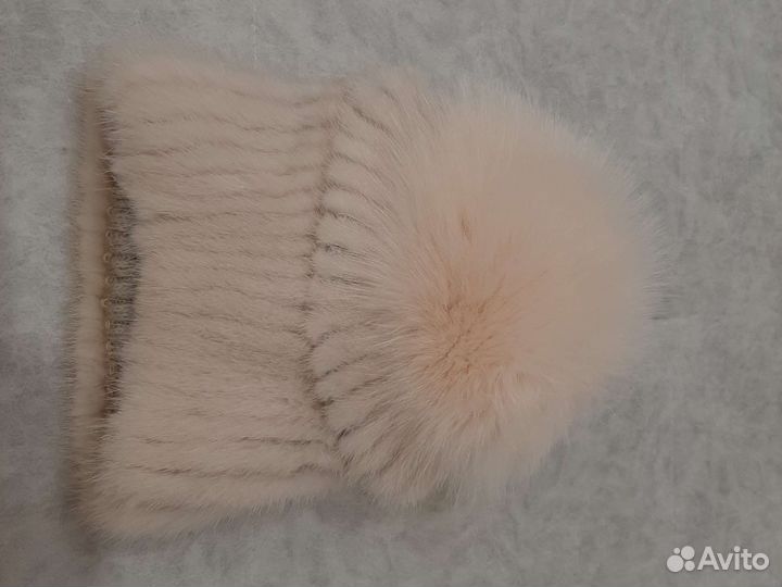 Шапка норковая женская