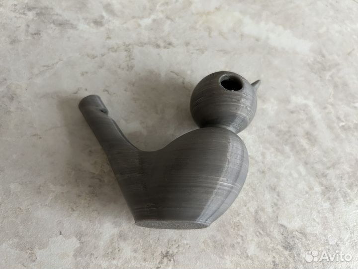 Свисток птица, игрушка на 3d принтере