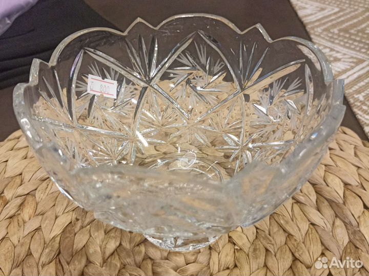 Ваза хрустальная