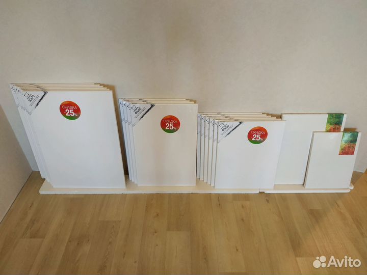 Холсты на подрамнике, новые, 40х50, 40х60, 50х70