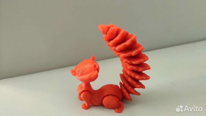 Белка, лиса, кот, волк антистресс 3д печать