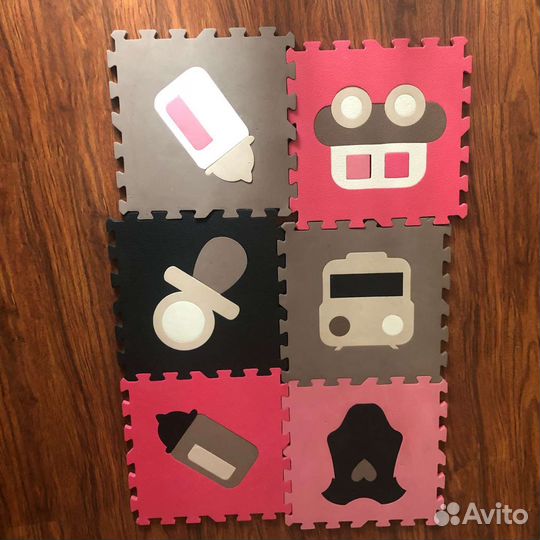 Напольный детский коврик пазл