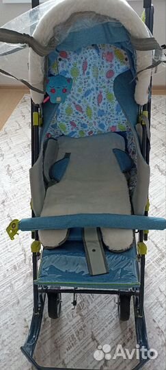 Детские санки коляска