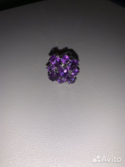 Серебряное кольцо с аметистом