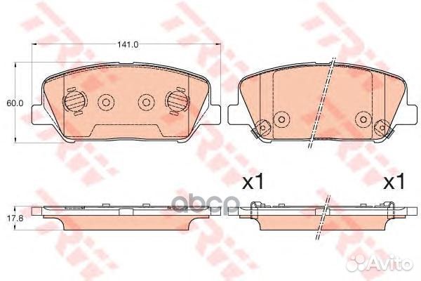 Колодки передние hyundai/KIA Elantra/i30/Cerato