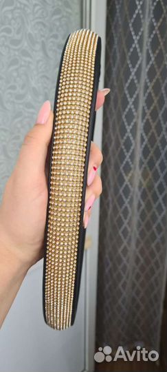 Оплетка на руль со стразами