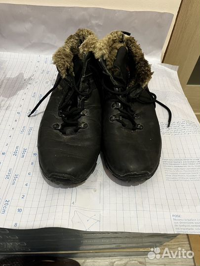 Мужские зимние кожанные ботинки