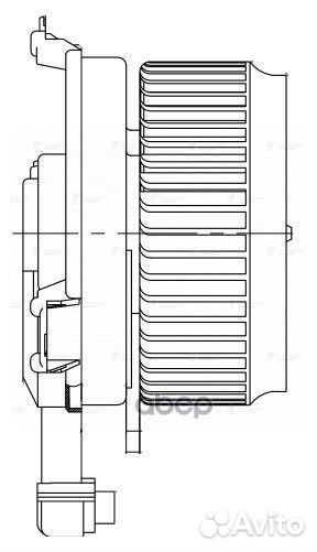 Э/вентилятор отоп. для а/м Honda Civic IX (11)