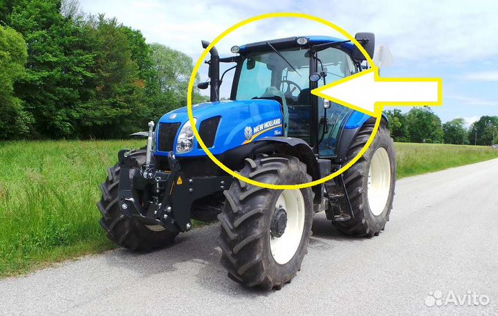 Стекло лобовое New Holland T 6010 / 6090 / 7060