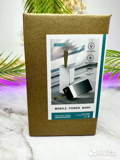 Powerbank 80000 mah с фонариком