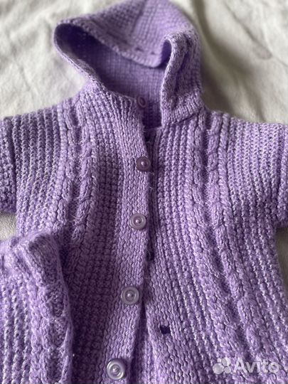 Вязаный костюм на мальчика или девочку