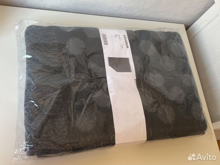 IKEA новый Роварор плед шерсть 150х200