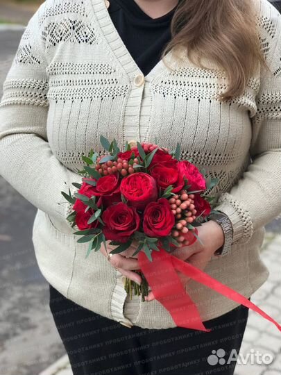 Свадебный букет из роз