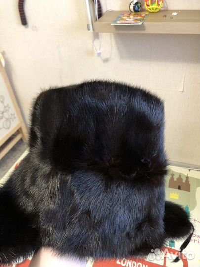 Норковая шапка мужская ушанка