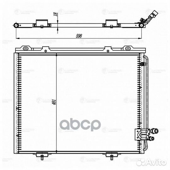 Радиатор кондиц. для а/м Mercedes-Benz E (W210)