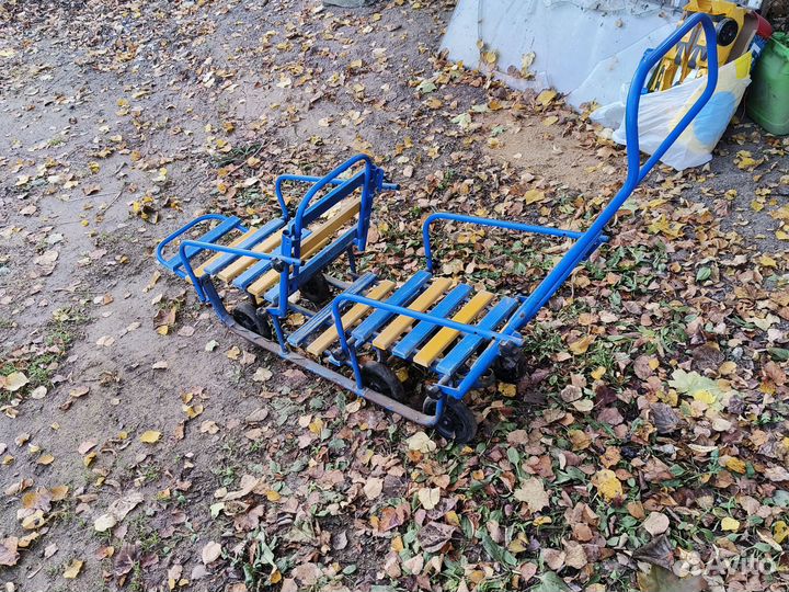 Сани двухместные