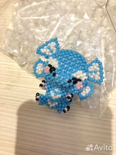 Амигуруми из бисера дракон