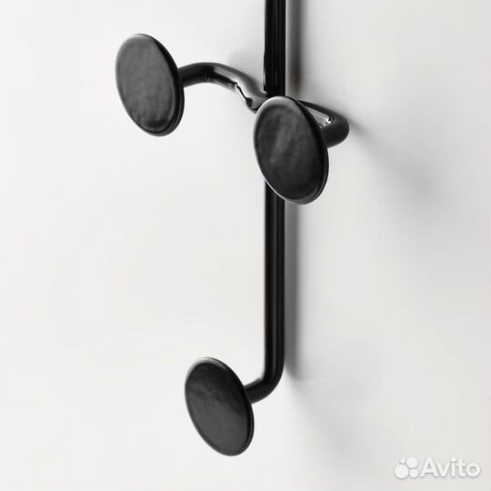 IKEA Pluggland вешалка на дверь черная