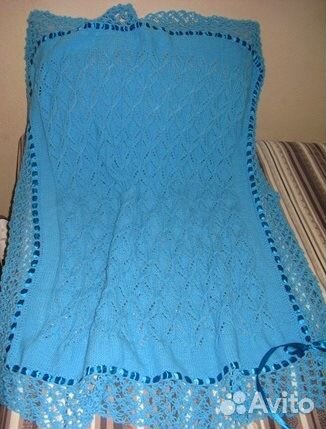 Детский плед вязаный