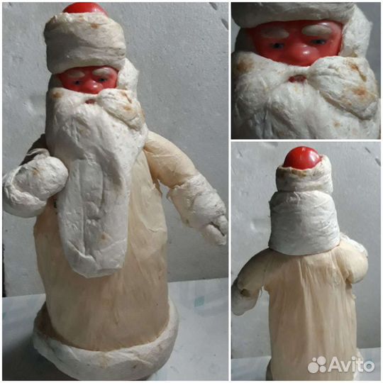 Дед мороз и снегурочка ватная СССР