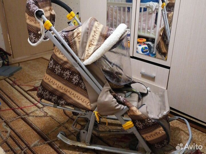 Сани коляска детские