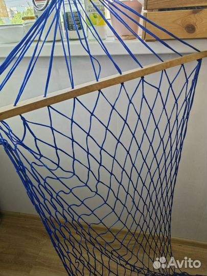 Гамак сетка на деревянных планках