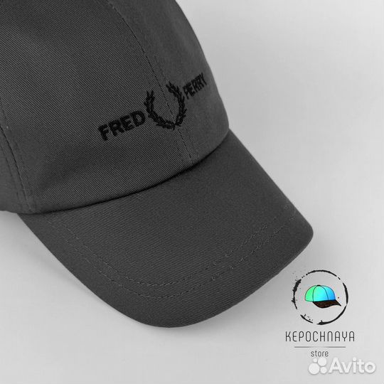 Бейсболка Fred Perry Премиум серая
