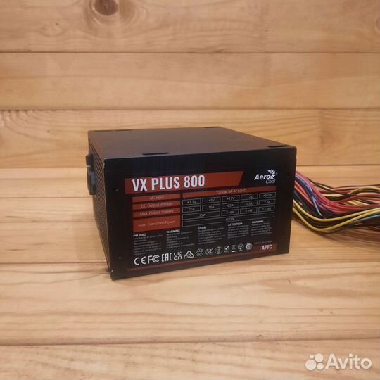 Блок питания AeroCool VX plus 800watt/пломба