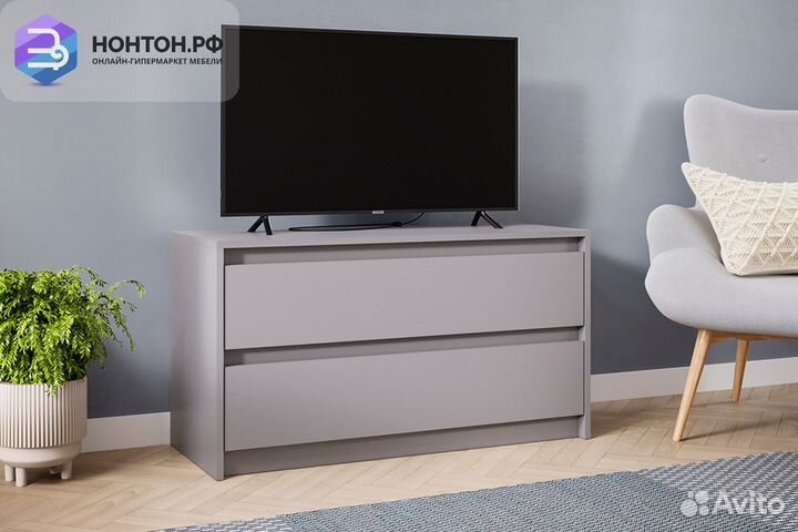 Тв-тумба Айден 1000 шифер серый