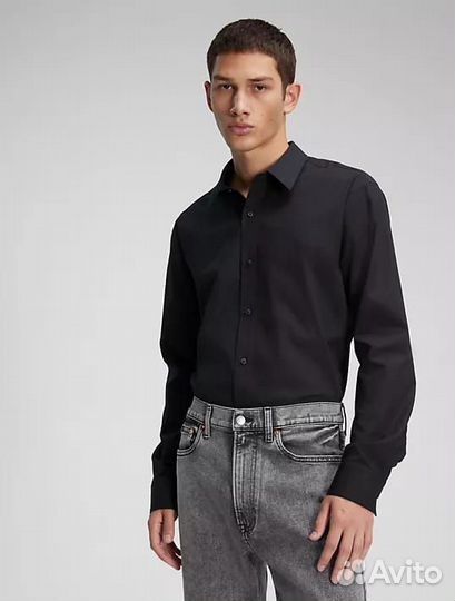 Брендовая мужская рубашка Calvin Klein 50 52 L XL