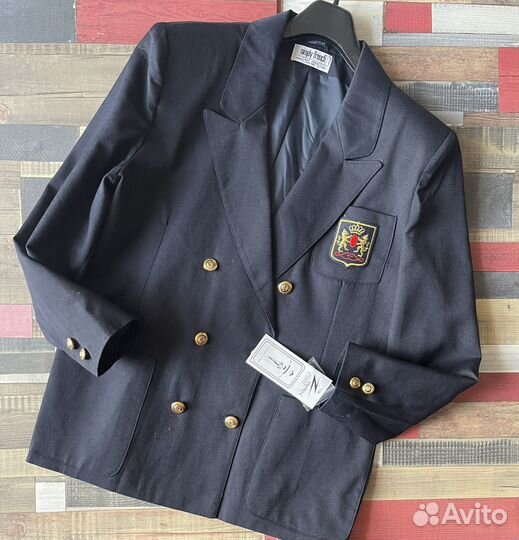 Новый клубный пиджак Англия синий