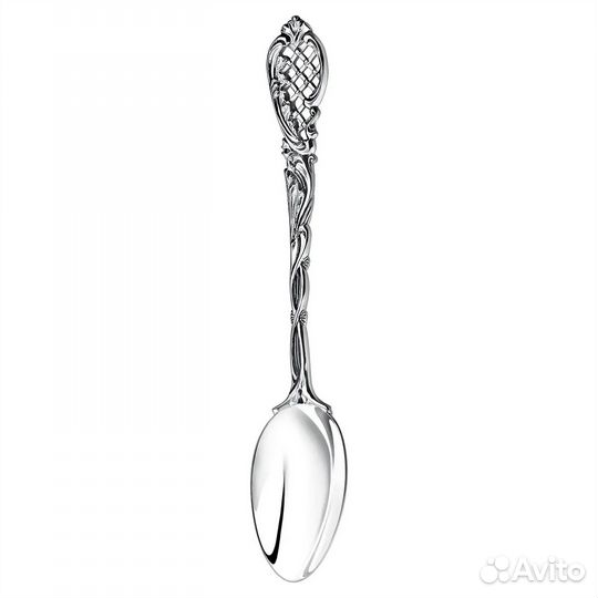 Серебряный подстаканник «Барокко» с ложкой