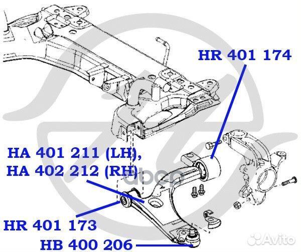 Опора шаровая нижнего рычага передней подвески