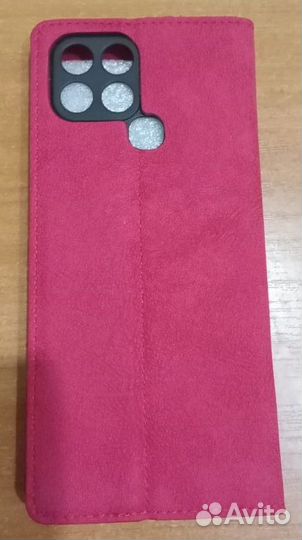 Красный чехол-книжка на Infinix smart 6/6 HD