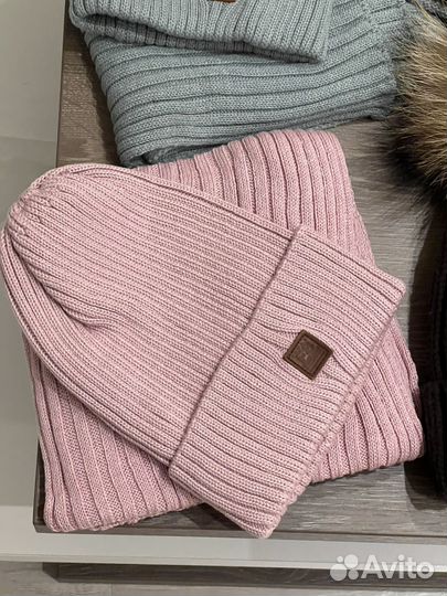 Зима шапка снуд шарф варежки разные женские