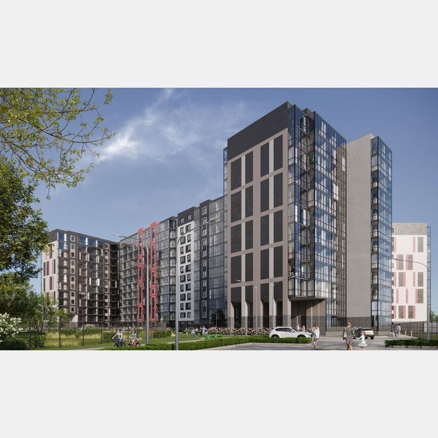 2-к. квартира, 42,9 м², 11/12 эт.