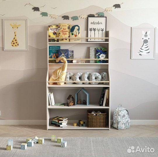 Стеллаж для книг и игрушек Bummi 6 Монтессори