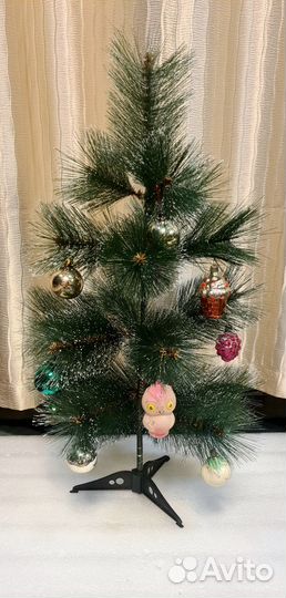 Елочки со стеклянными игрушками СССР