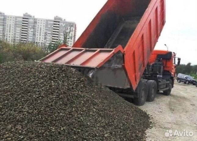 Щебень речной