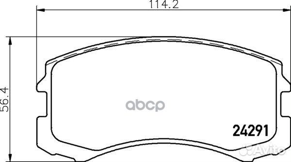 Колодки тормозные дисковые перед (PF-3462)